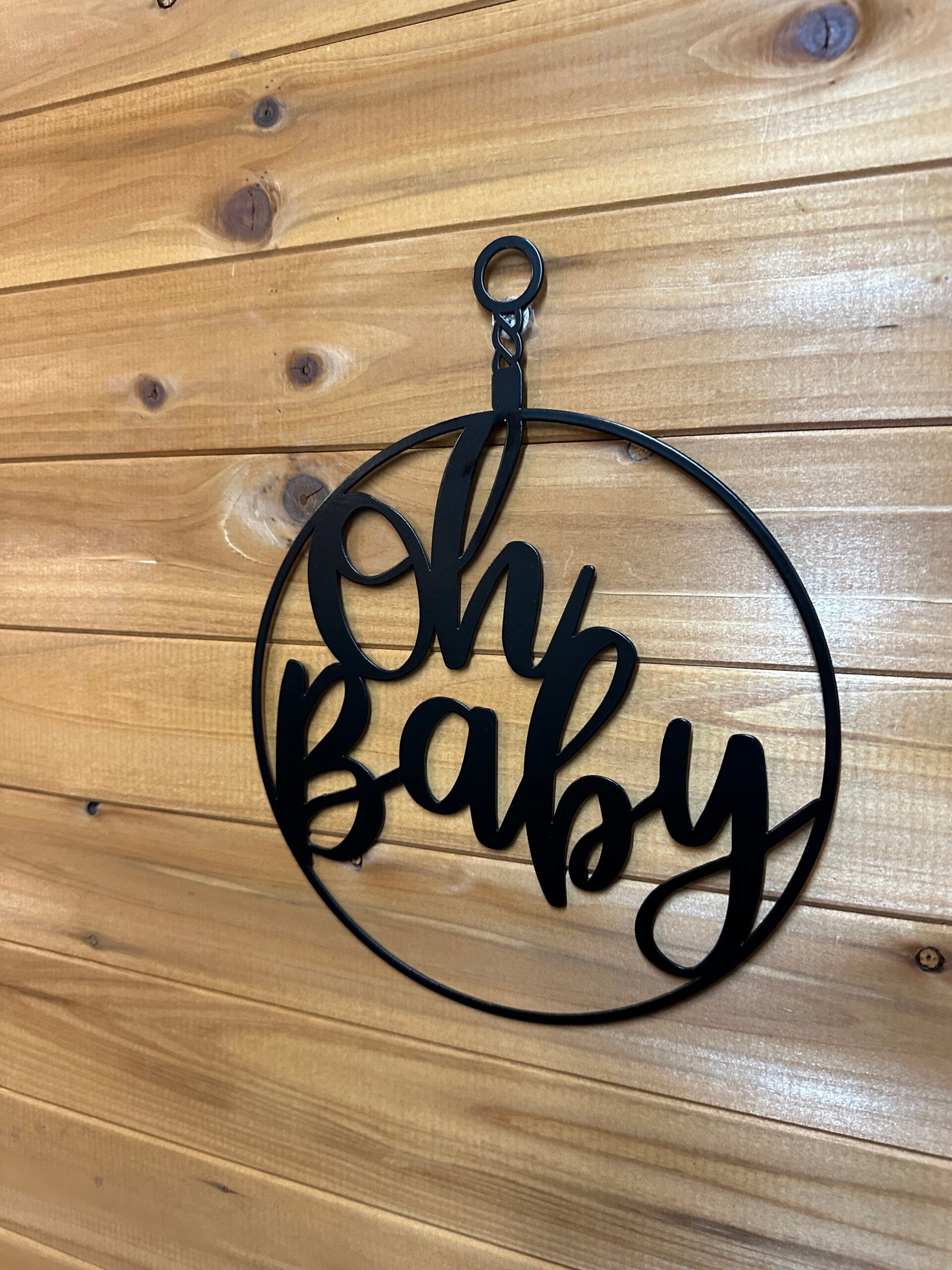 8" Oh Baby Hanging Art - Image 9