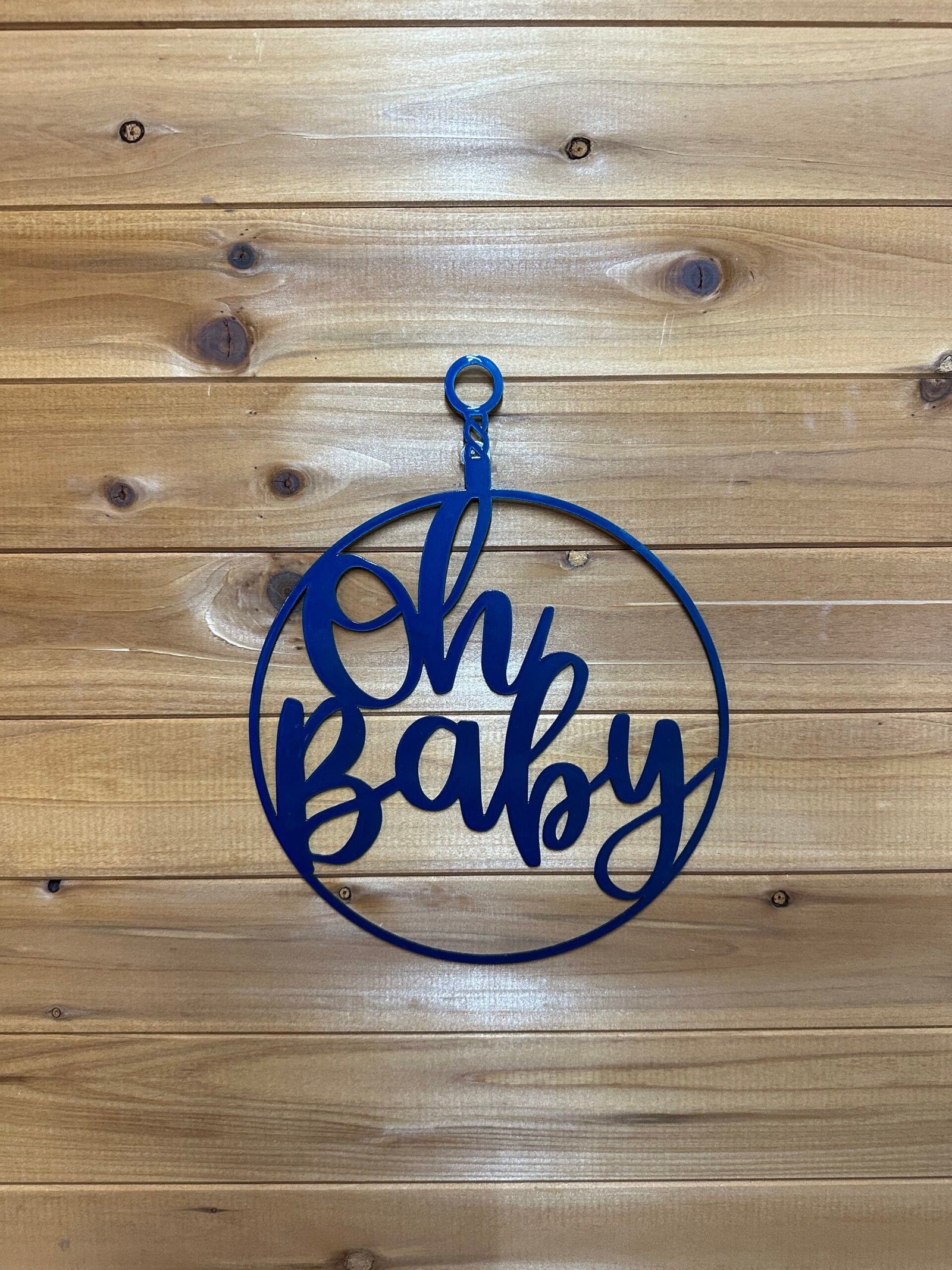 8" Oh Baby Hanging Art