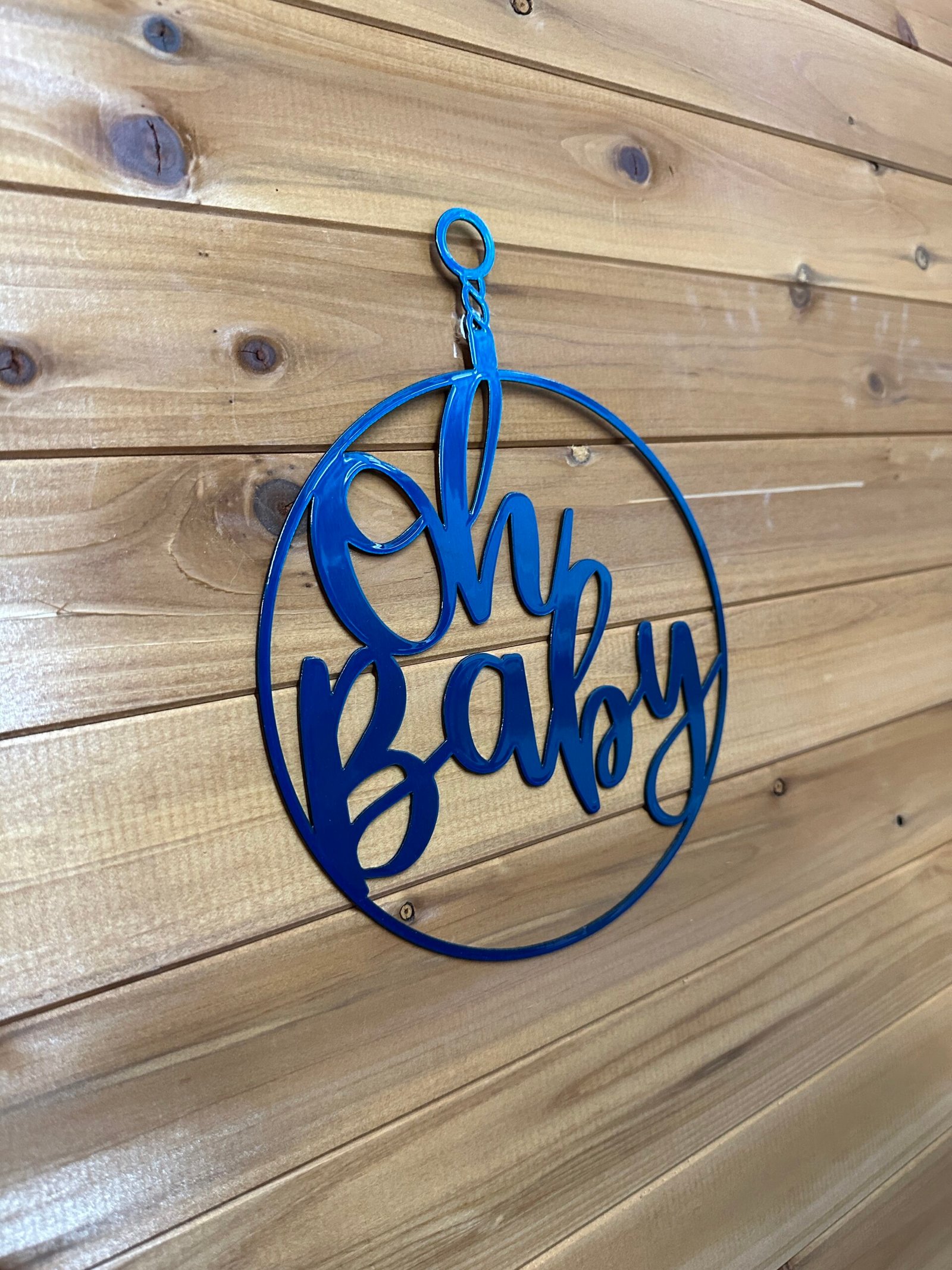 8" Oh Baby Hanging Art - Image 2