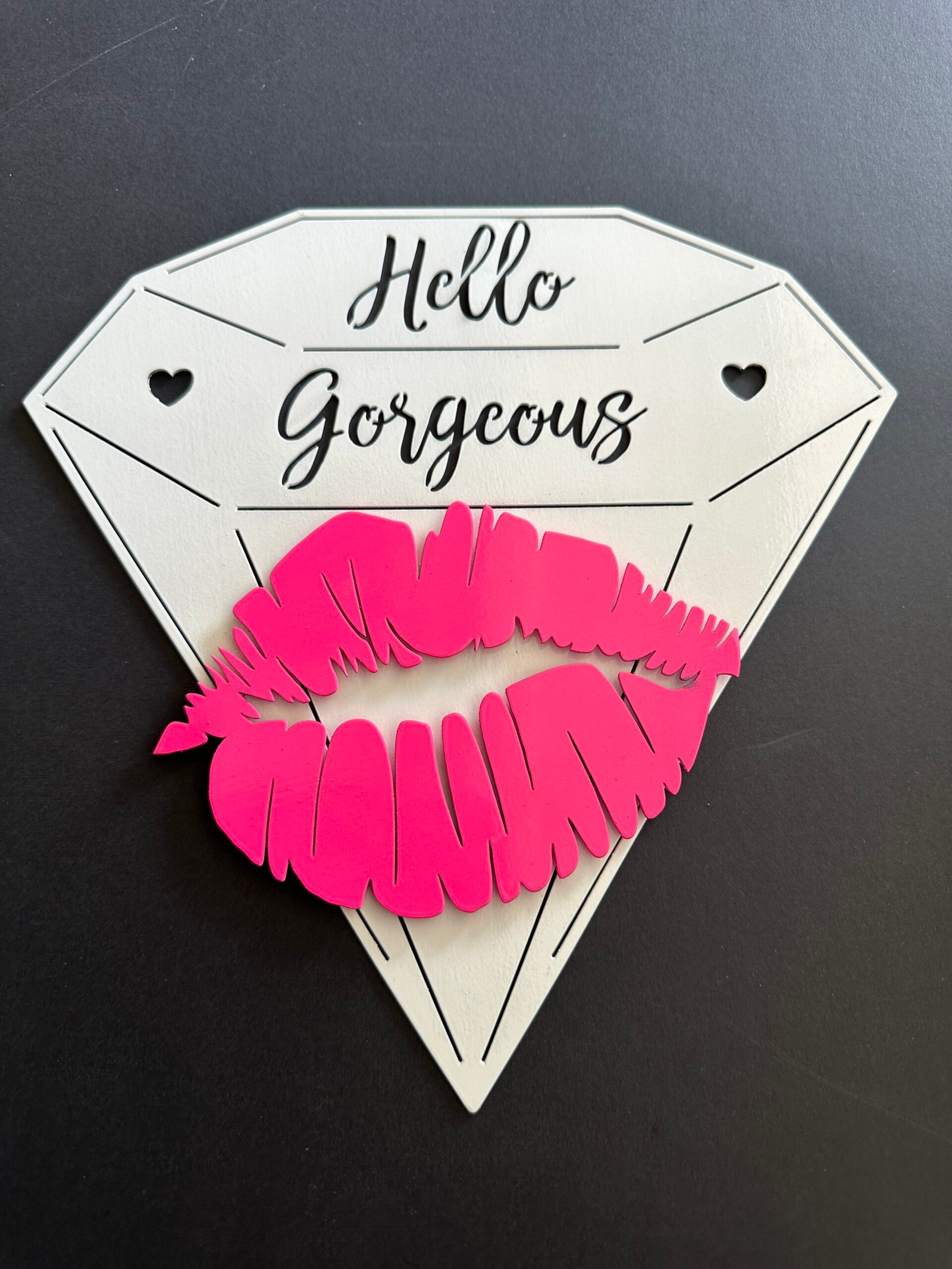 Hello Gorgeous - Diamond Kiss Metal Art - Image 4