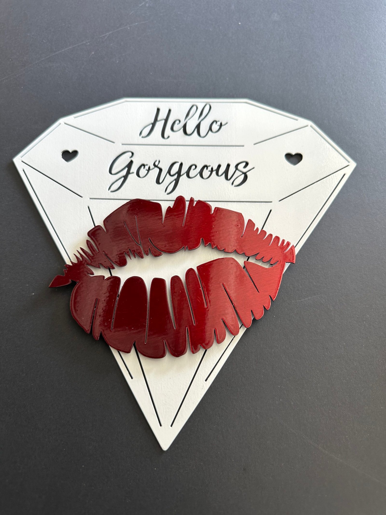 Hello Gorgeous - Diamond Kiss Metal Art - Image 5