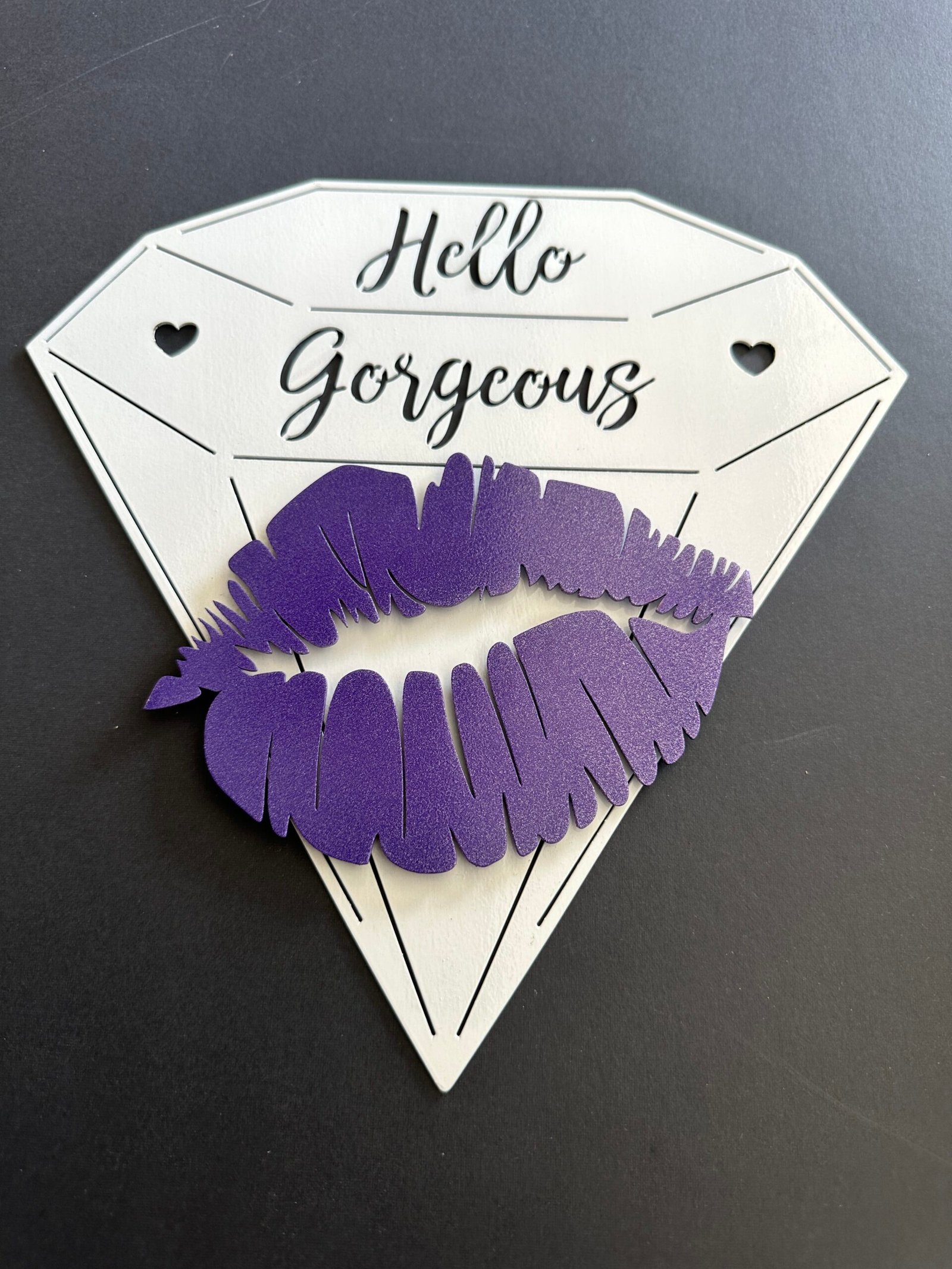Hello Gorgeous - Diamond Kiss Metal Art - Image 6
