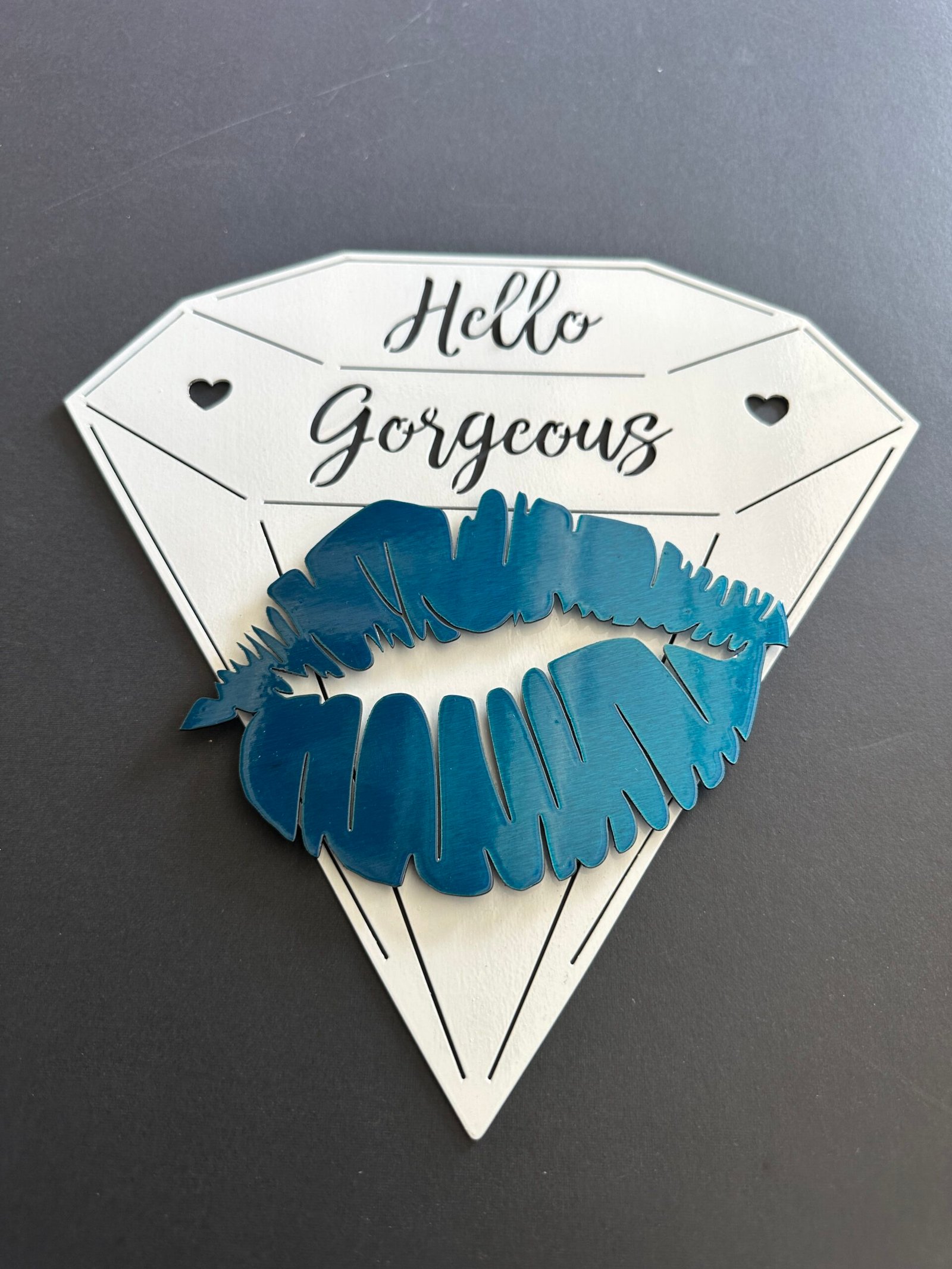 Hello Gorgeous - Diamond Kiss Metal Art - Image 7