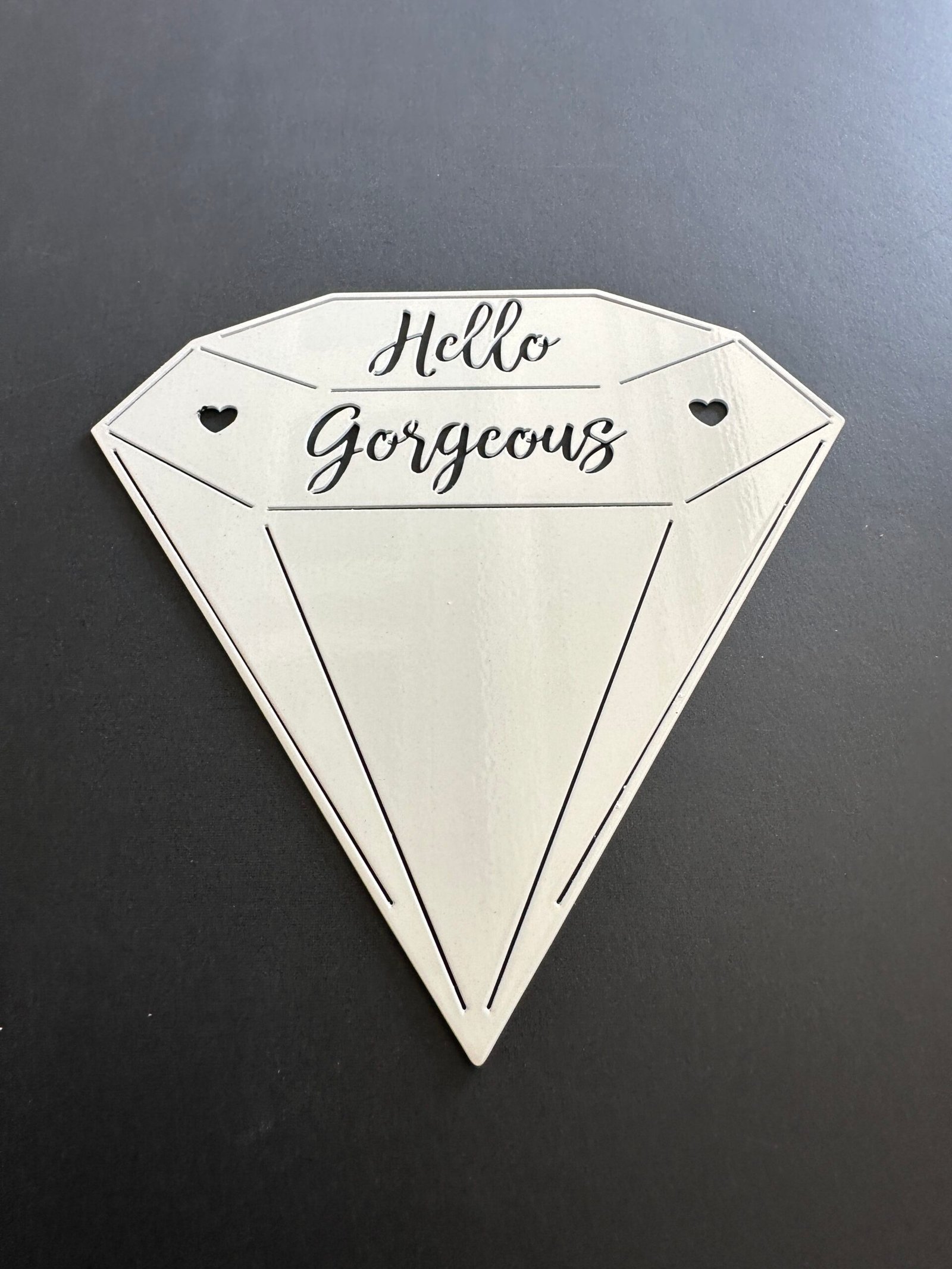 Hello Gorgeous - Diamond Kiss Metal Art - Image 3