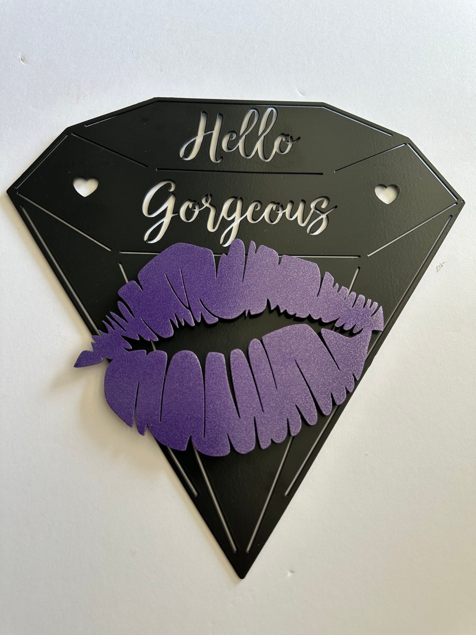 Hello Gorgeous - Diamond Kiss Metal Art - Image 11