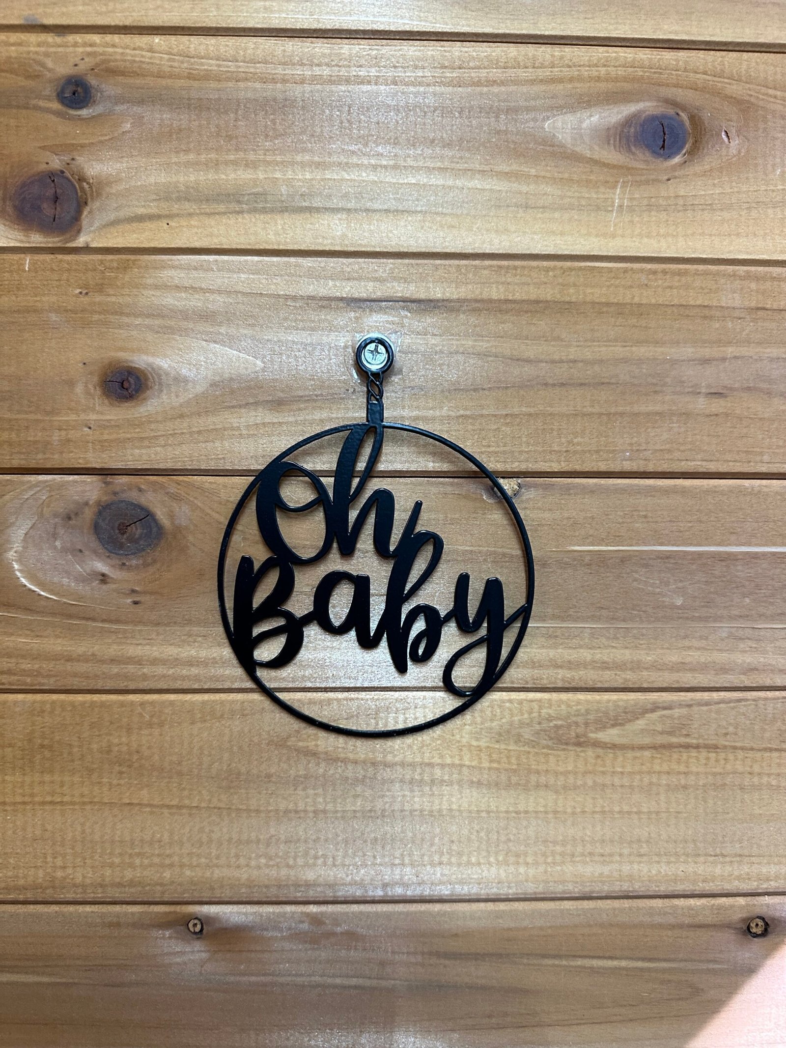 8" Oh Baby Hanging Art - Image 3