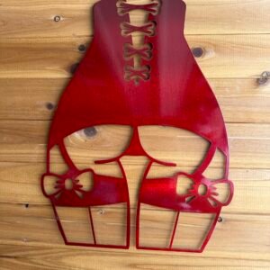 Laced Elegance - Metal Corset Art
