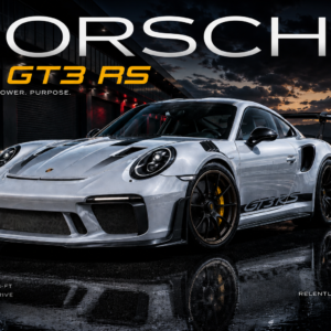 Porsche 911 GT3 RS Premium Metal Art Print | Collector Edition Automotive Wall Art