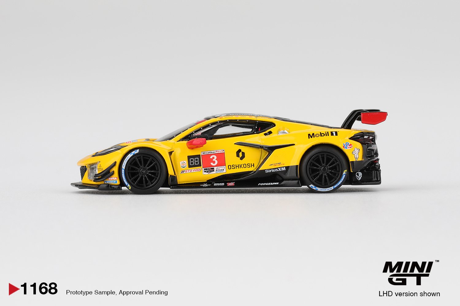 MINI GT #1168 — Chevrolet Corvette Z06 GT3.R #3 Corvette Racing by Pratt Miller Motorsports 2025 IMSA Daytona 24 Hrs - Image 4
