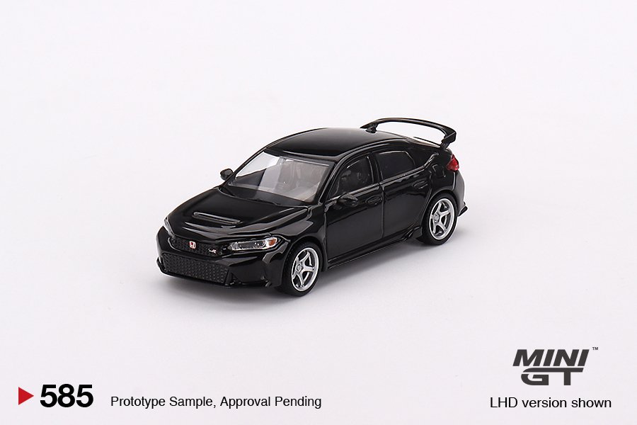 MINI GT #585 — Honda Civic Type R Crystal Black Pearl 2023 W/ Advan GT Wheel - Image 3