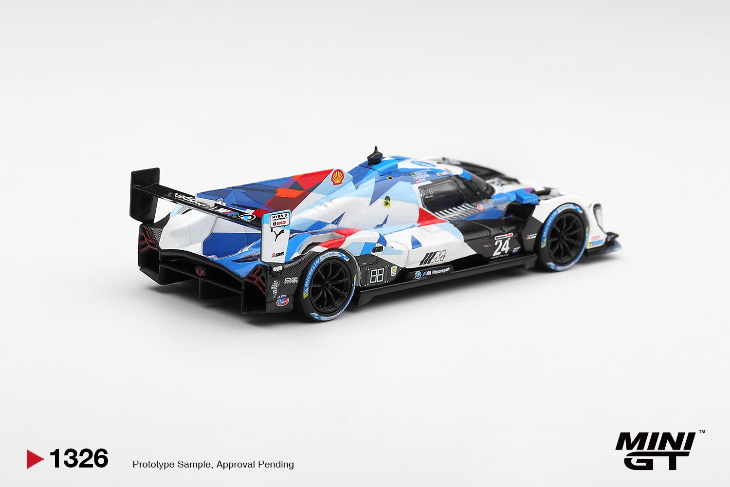 MINI GT #1326 — BMW M Hybrid V8 GTP #24 BMW M Team RLL 2024 IMSA Daytona 24 Hrs - Image 3