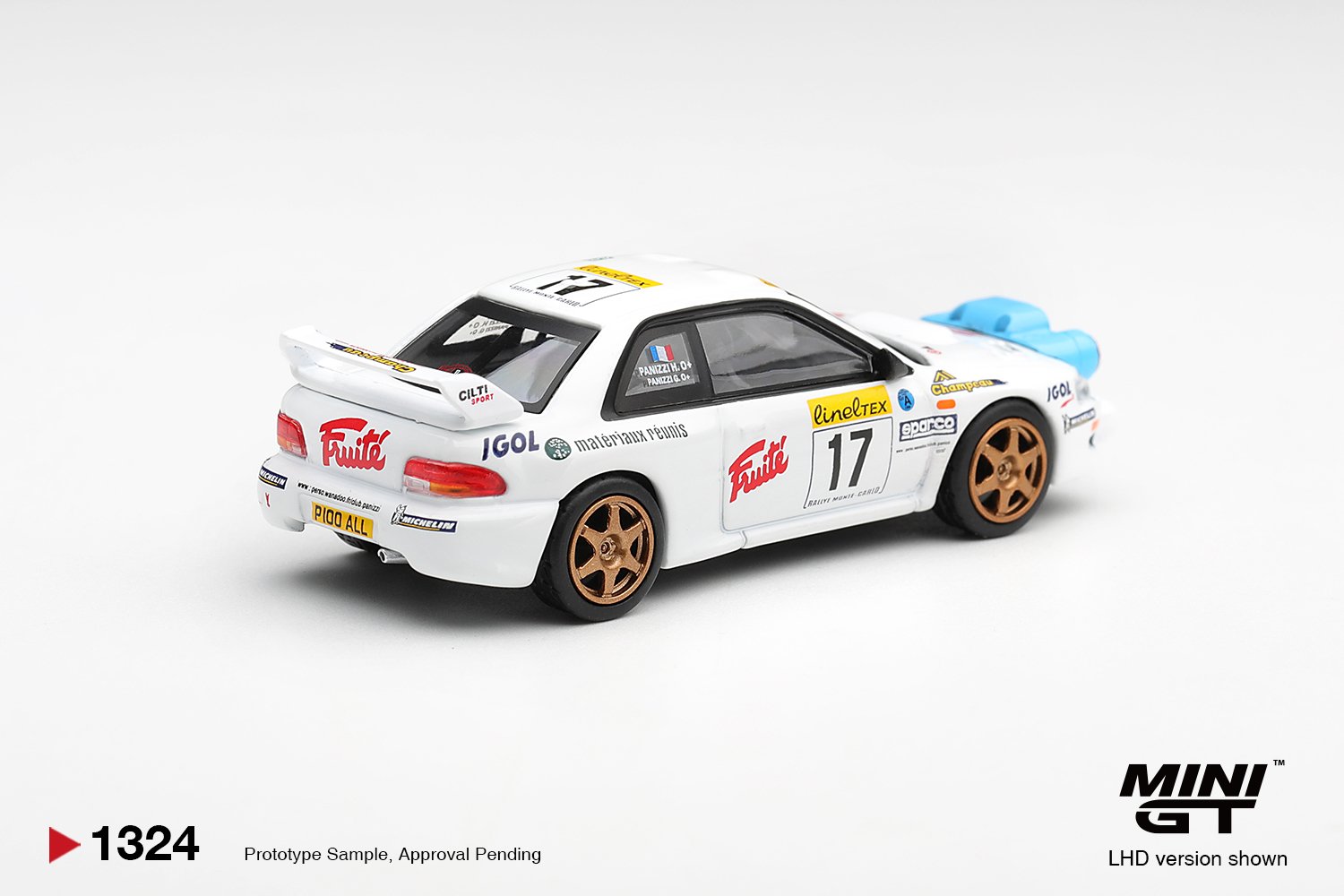MINI GT #1324 — Subaru Impreza WRC98 #17 1999 Rally Monte-Carlo - Image 3