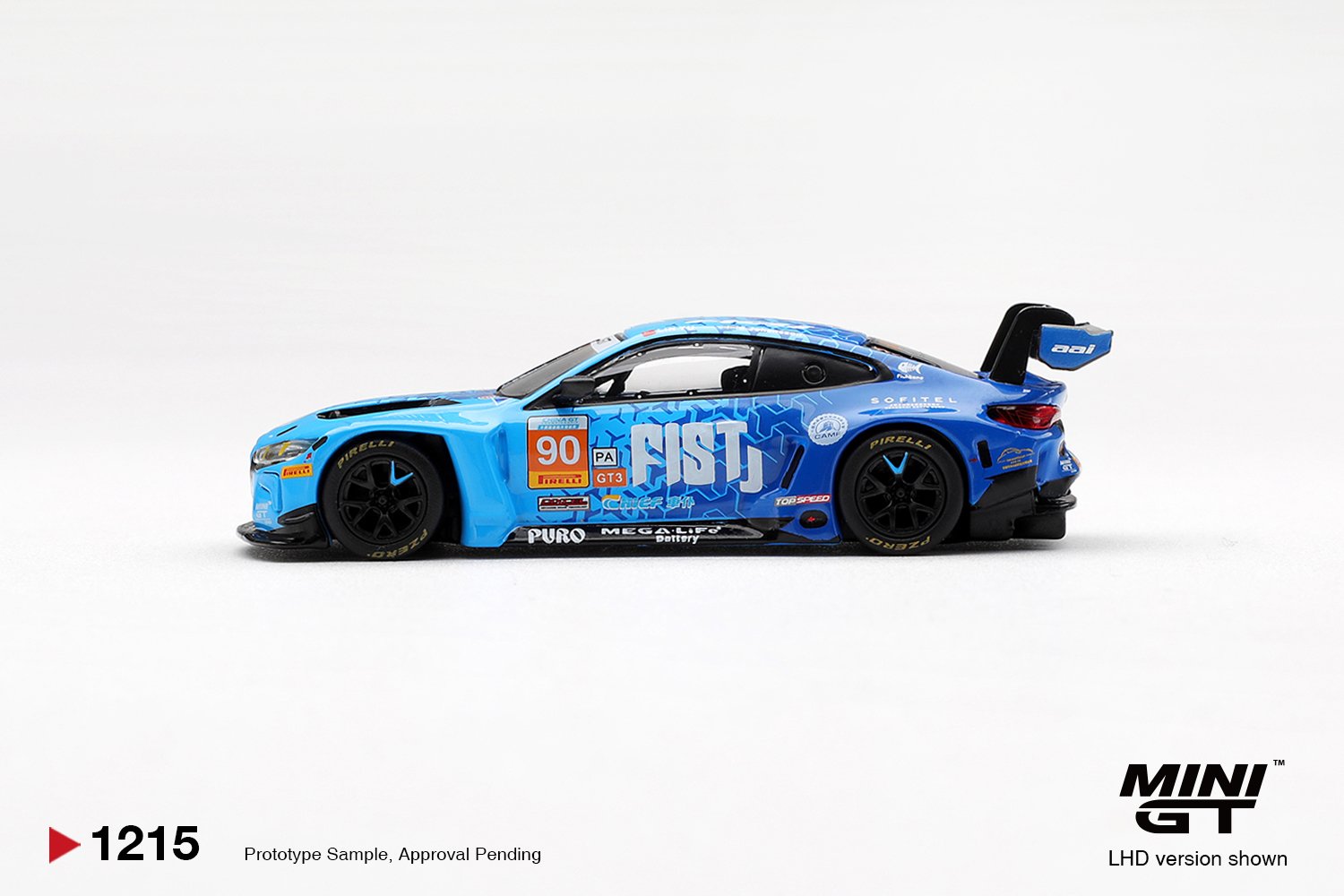 MINI GT #1215 — BMW M4 GT3 EVO #90 FIST Team AAI 2025 China GT - Image 4