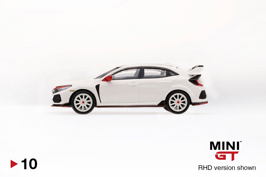 MINI GT #10 — Honda Civic Type R (FK8) Championship White Modulo Edition LHD version - MGT00010-L RHD version - MGT00010-R - Image 5