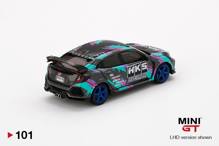MINI GT #101 — Honda Civic Type R HKS 2018 Time Attack - Image 4