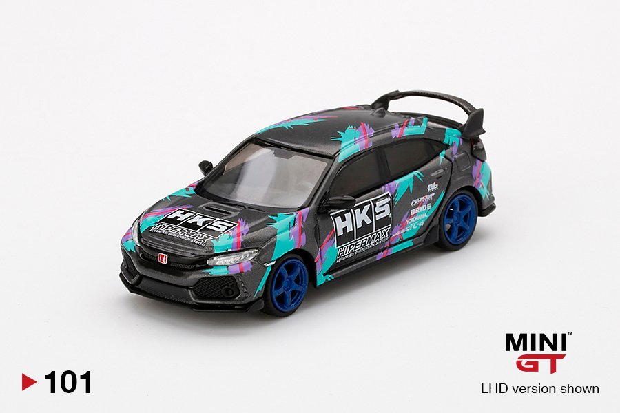 MINI GT #101 — Honda Civic Type R HKS 2018 Time Attack - Image 3