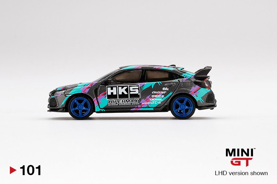 MINI GT #101 — Honda Civic Type R HKS 2018 Time Attack - Image 5
