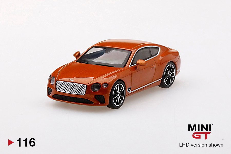 MINI GT #116 — Bentley Continental GT Orange Flame - Image 3