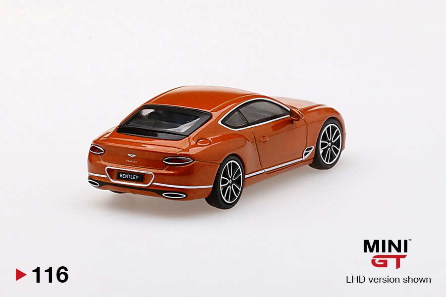 MINI GT #116 — Bentley Continental GT Orange Flame - Image 4