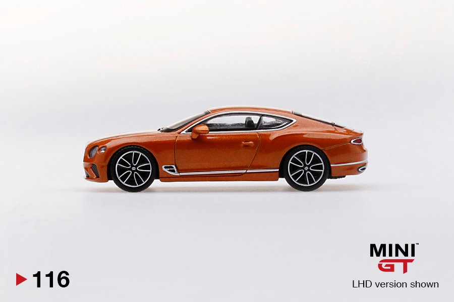 MINI GT #116 — Bentley Continental GT Orange Flame - Image 5