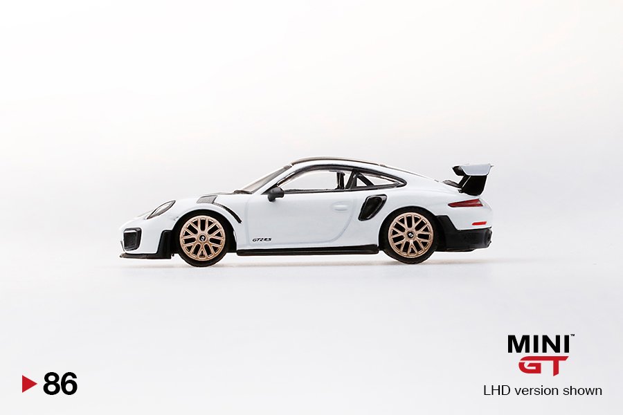 MINI GT #86 — Porsche 911 GT2 RS Weissach Package White - Image 5