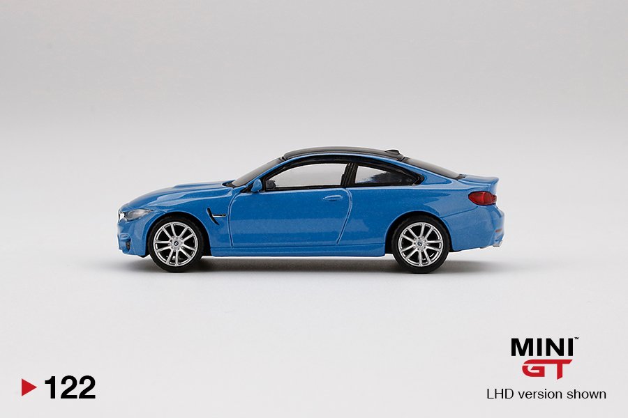MINI GT #122 — BMW M4 (F82) Yas Marina Blue Metallic - Image 5