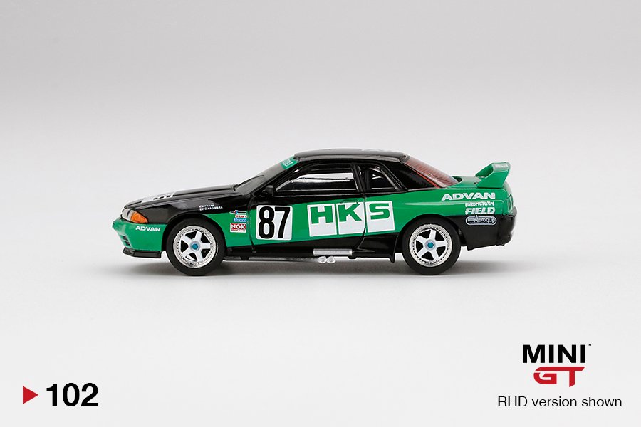 MINI GT #102 — Nissan Skyline GT-R R32 Gr. A #87 HKS 1992 Group A. - Image 5
