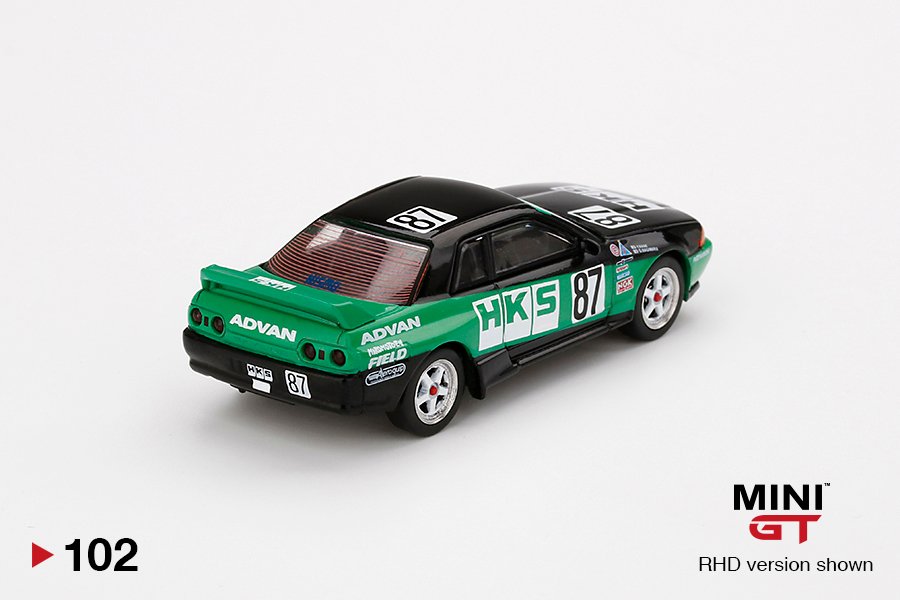 MINI GT #102 — Nissan Skyline GT-R R32 Gr. A #87 HKS 1992 Group A. - Image 4