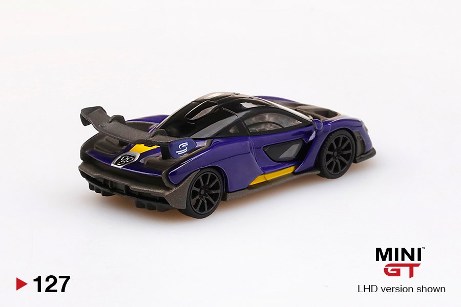 MINI GT #127 — McLaren Senna Purple/Yellow - Image 4