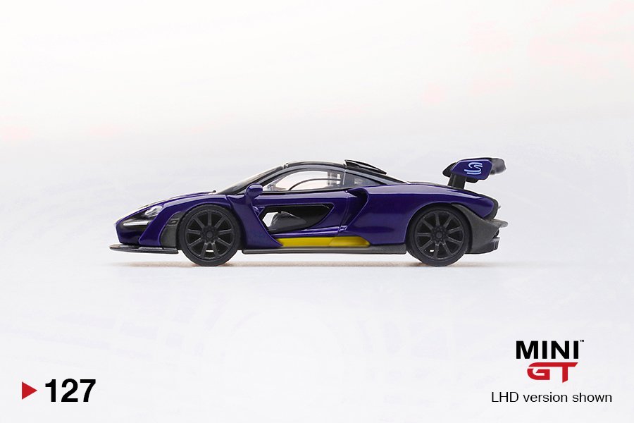 MINI GT #127 — McLaren Senna Purple/Yellow - Image 5