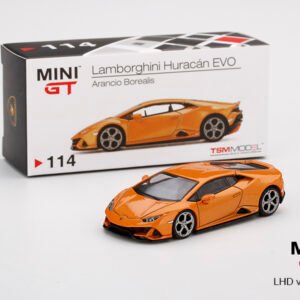 MINI GT #114 — Lamborghini Huracan EVO Arancio Borealis