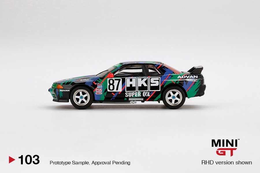 MINI GT #103 — Nissan Skyline GT-R (R32) Gr. A #87 HKS 1993 Japan Touringcar Championship RHD version only. - Image 5