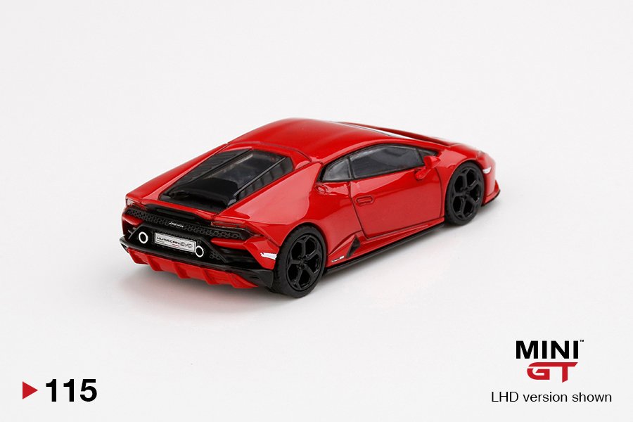 MINI GT #115 — Lamborghini Huracán EVO Rosso Mars - Image 4