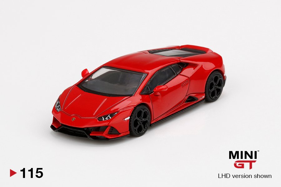 MINI GT #115 — Lamborghini Huracán EVO Rosso Mars - Image 3
