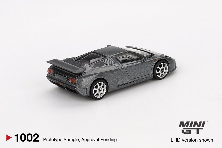 MINI GT #1002 — Bugatti EB110 Super Sport Grigio Scuro - Image 4