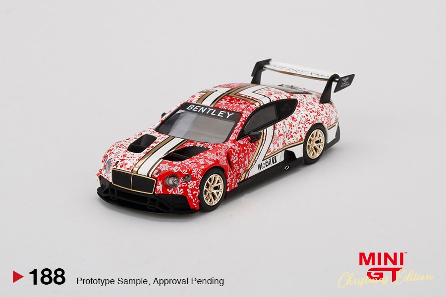 MINI GT #188 — Bentley Continental GT3 Christmas Edition 2020 - Image 3