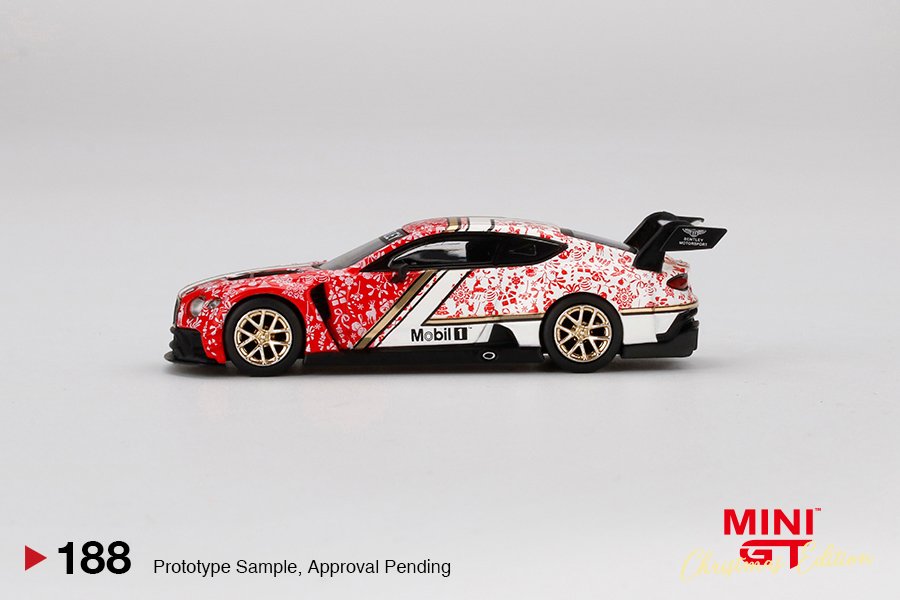 MINI GT #188 — Bentley Continental GT3 Christmas Edition 2020 - Image 5