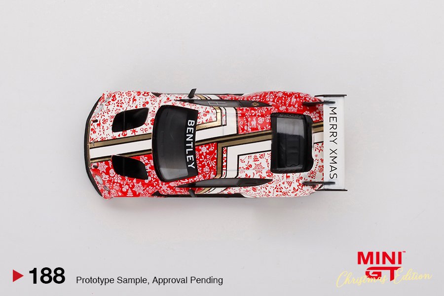 MINI GT #188 — Bentley Continental GT3 Christmas Edition 2020 - Image 6