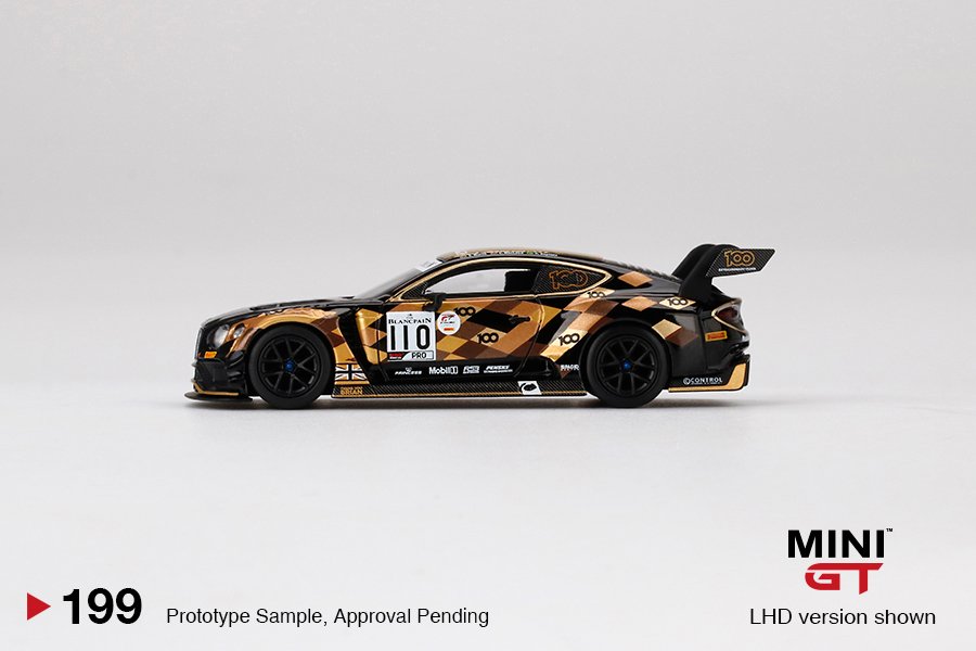 MINI GT #199 — Bentley Continental GT3 #110 M-Sport Team Bentley 2019 Total 24 Hours of Spa - Image 5