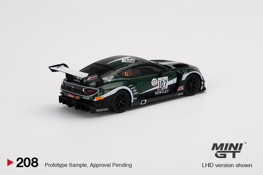 MINI GT #208 — Bentley Continental GT3 #107 M-Sport Team Bentley 2019 Total 24 Hours of Spa - Image 4