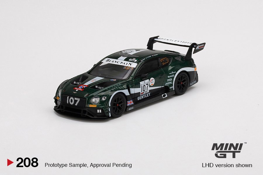 MINI GT #208 — Bentley Continental GT3 #107 M-Sport Team Bentley 2019 Total 24 Hours of Spa - Image 3