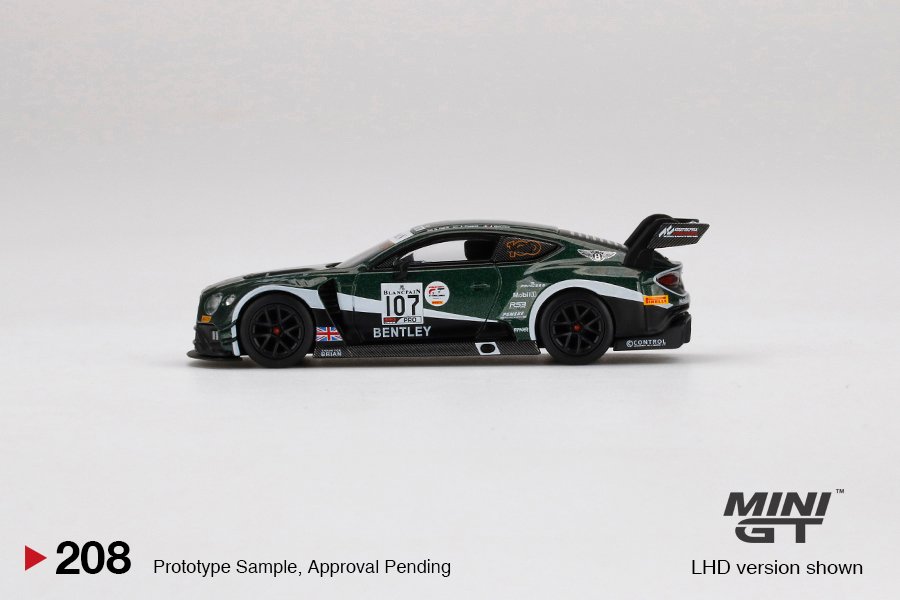 MINI GT #208 — Bentley Continental GT3 #107 M-Sport Team Bentley 2019 Total 24 Hours of Spa - Image 5