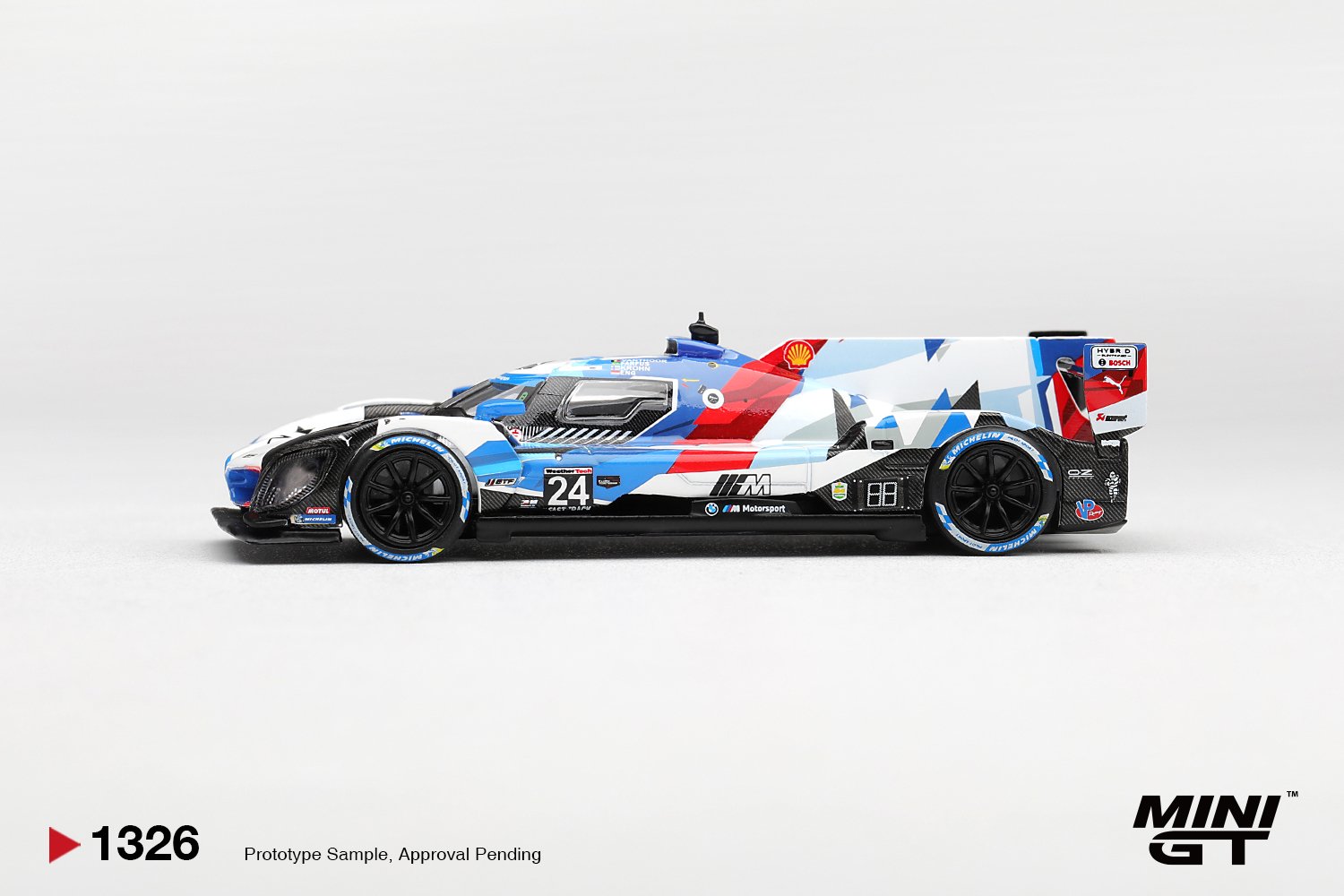 MINI GT #1326 — BMW M Hybrid V8 GTP #24 BMW M Team RLL 2024 IMSA Daytona 24 Hrs - Image 4