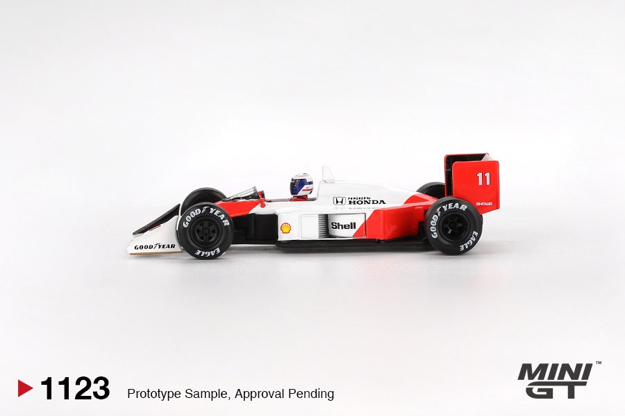 MINI GT #1123 — McLaren MP4/4 #11 Alain Prost 1988 Japanese Grand Prix 2nd Place - Image 4