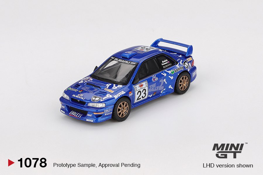 MINI GT #1078 — Subaru Impreza WRC99 #23 2000 Acropolis Rally - Image 3