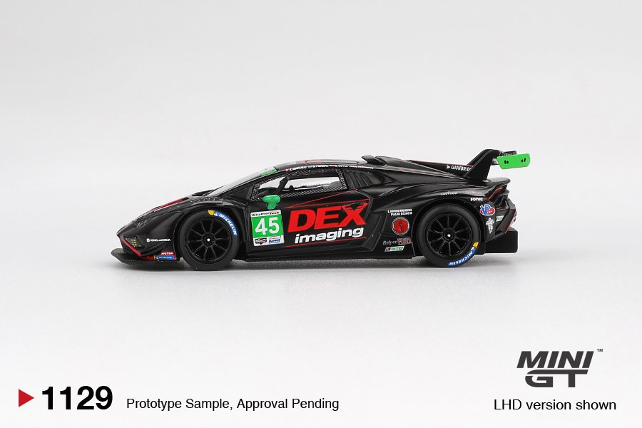 MINI GT #1129 — Lamborghini Huracán GT3 EVO2 #45 No. 45 DEX Imaging 2024 IMSA Daytona 24 Hrs - Image 5