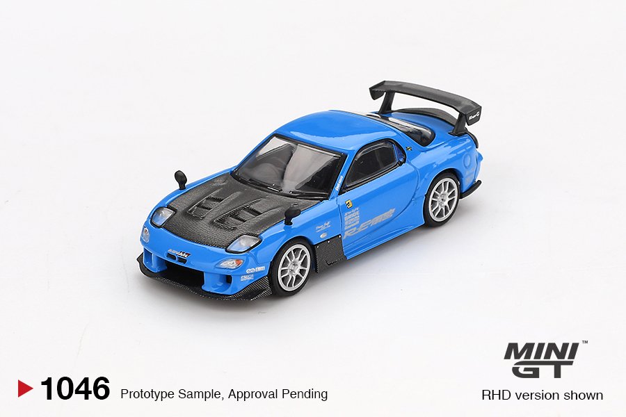 MINI GT #1046 — Mazda RX-7 RE-Amemiya 20B NA 3ROTOR-7 “Ama-san Go” - Image 3