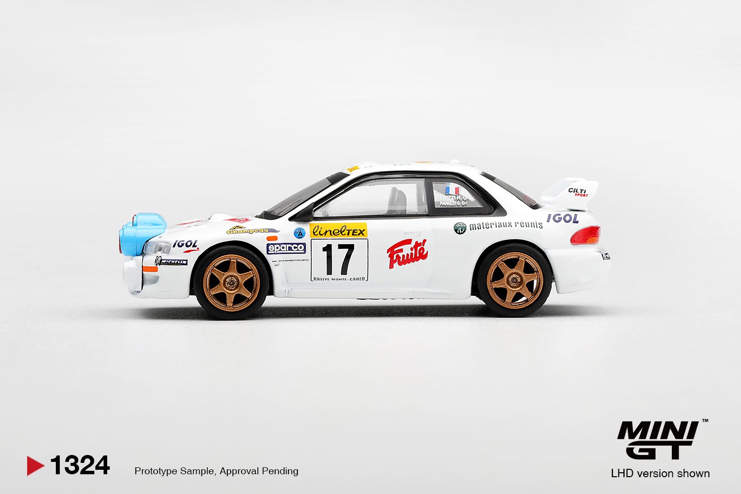 MINI GT #1324 — Subaru Impreza WRC98 #17 1999 Rally Monte-Carlo - Image 4