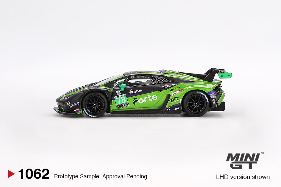 MINI GT #1062 — Lamborghini Huracán GT3 EVO2 #78 Forte Racing 2024 IMSA Daytona 24 Hrs - Image 5
