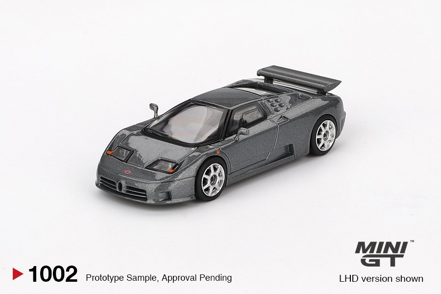 MINI GT #1002 — Bugatti EB110 Super Sport Grigio Scuro - Image 3